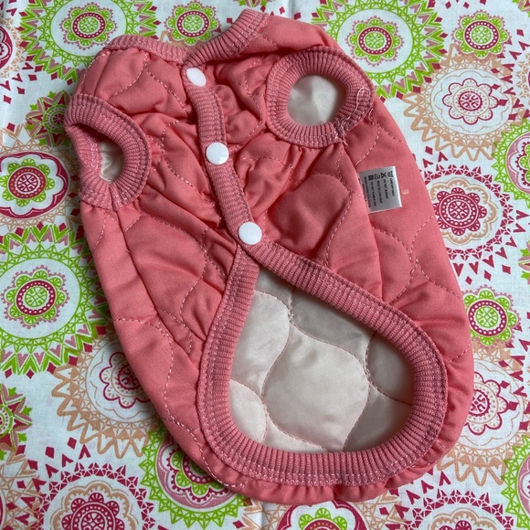 New classic Quilted Dog Jacket Coat pink warm - Picture 4 of 4